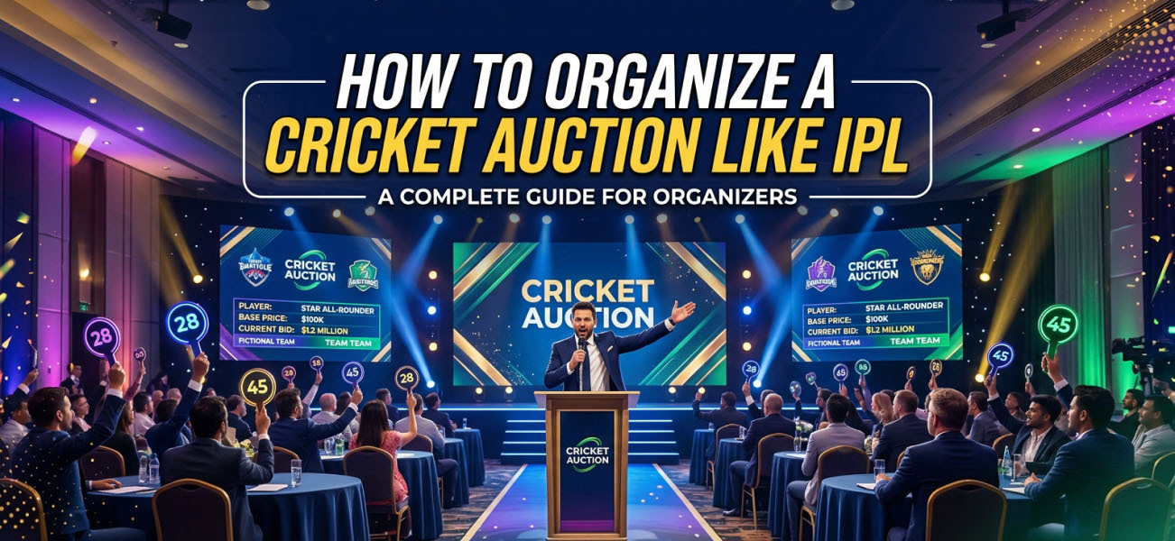 How to Organize a Cricket Auction Like IPL (Step-by-Step)