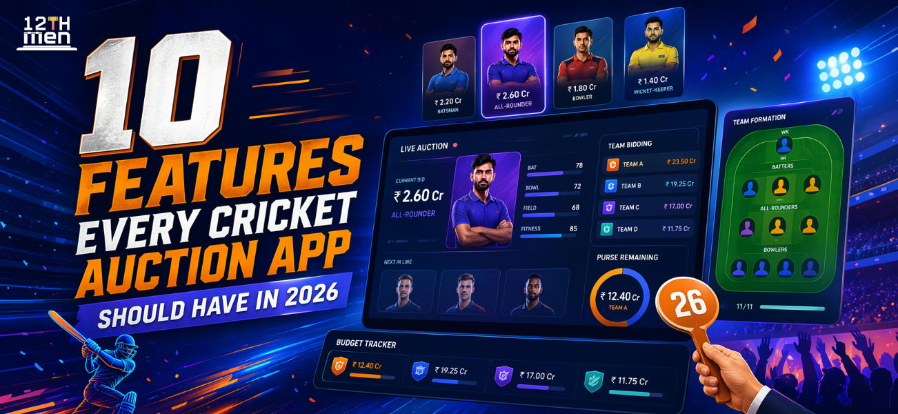 10 Features Every Cricket Auction App Should Have in 2026