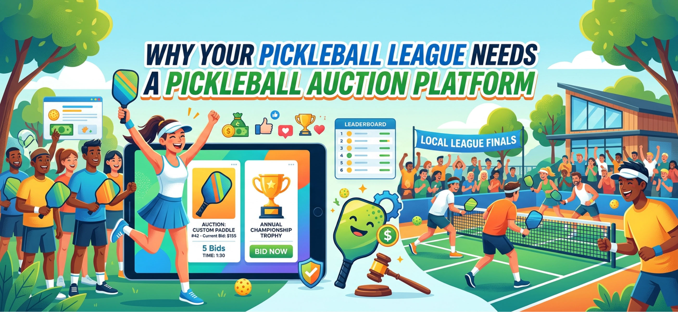 Why Your Pickleball League Needs a Pickleball Auction Platform