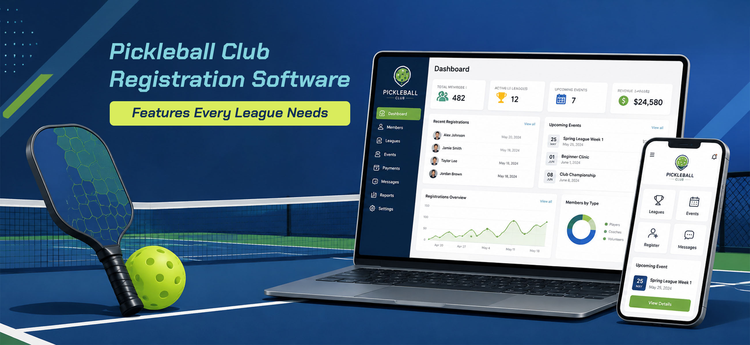 Pickleball Club Registration Software: Features Every League Needs