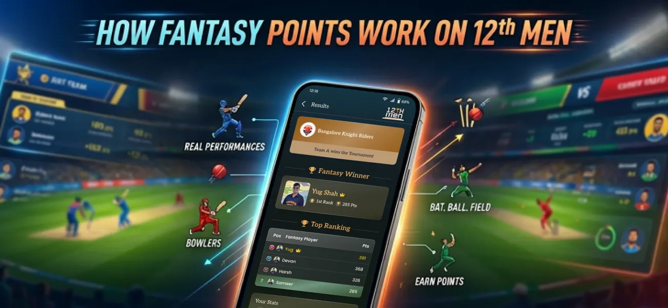How Fantasy Points Work on 12th Men