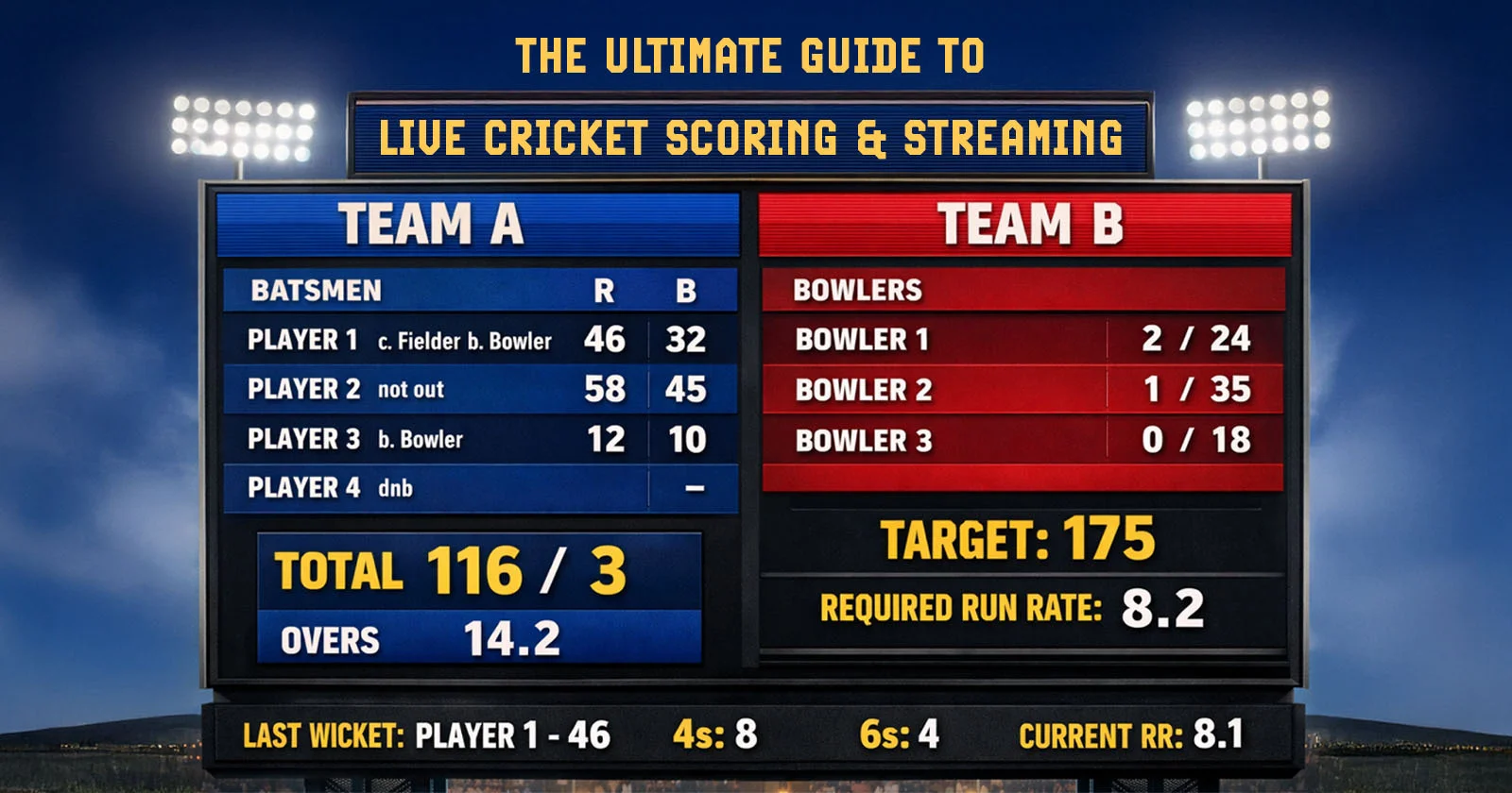 The Ultimate Guide to Live Cricket Scoring & Streaming