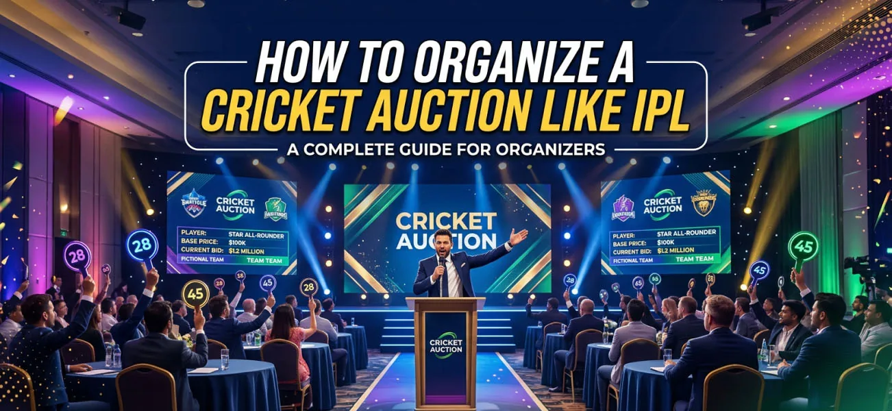 How to Organize a Cricket Auction Like IPL (Step-by-Step)