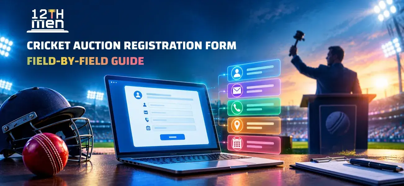 Cricket Auction Registration Form: Field-by-Field Guide