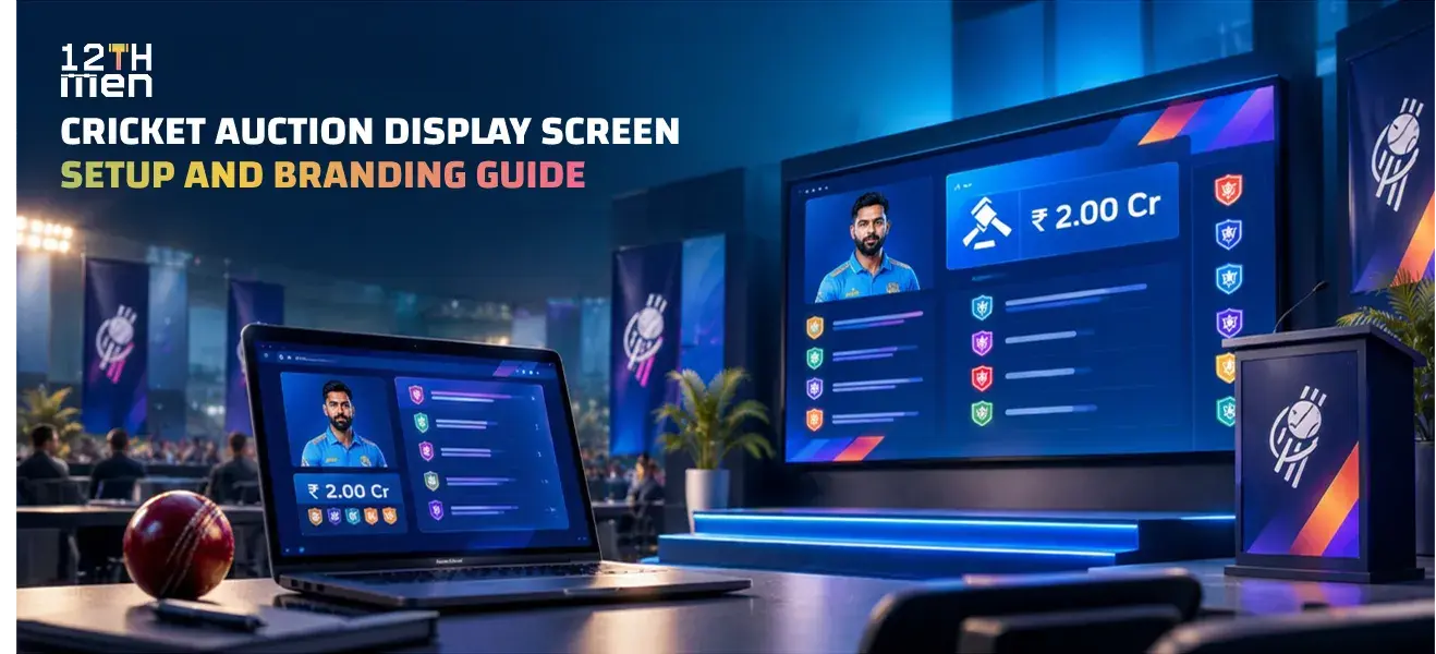 Cricket Auction Display Screen: Setup and Branding Guide