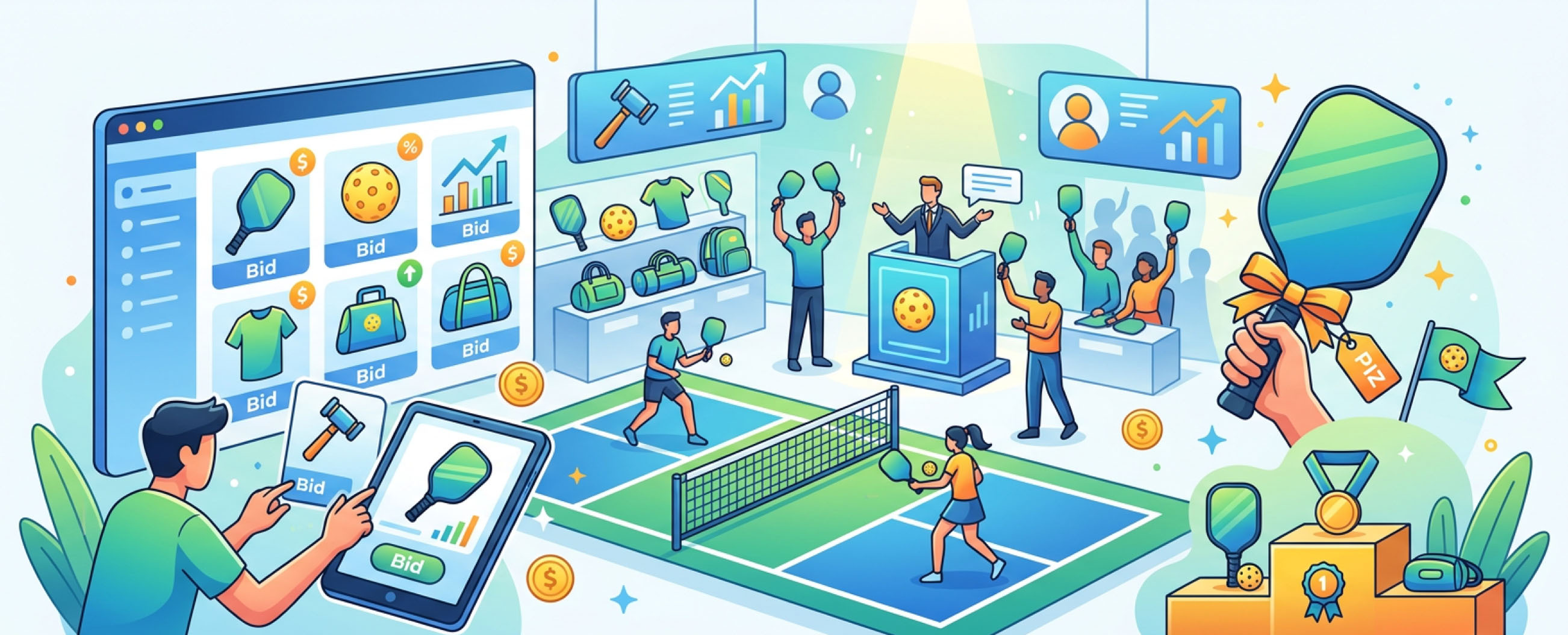 What Is a Pickleball Auction Platform