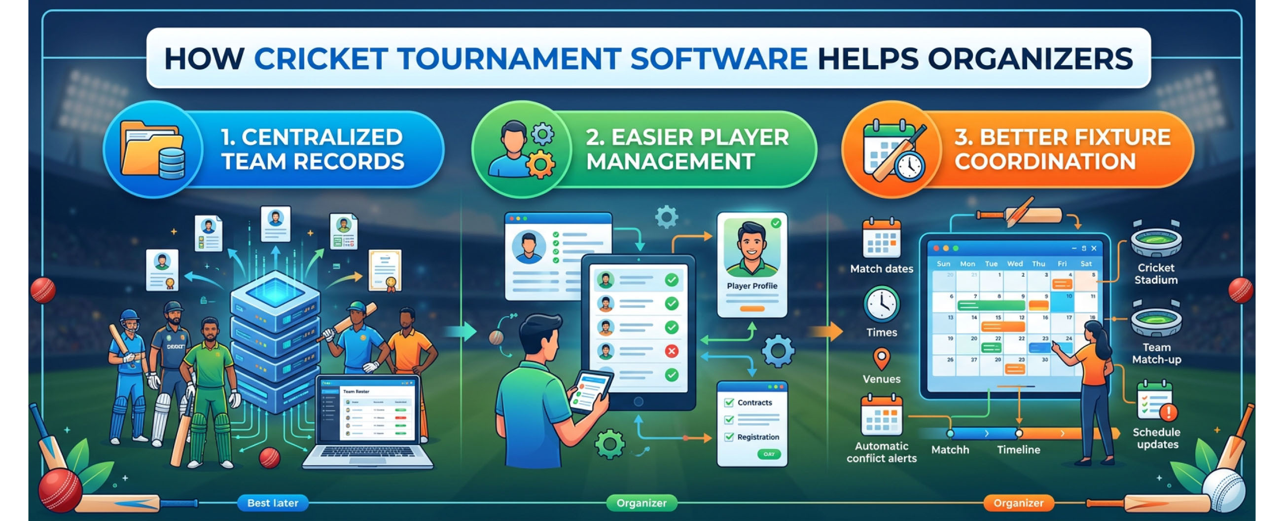 How Cricket Tournament Software Helps Organizers