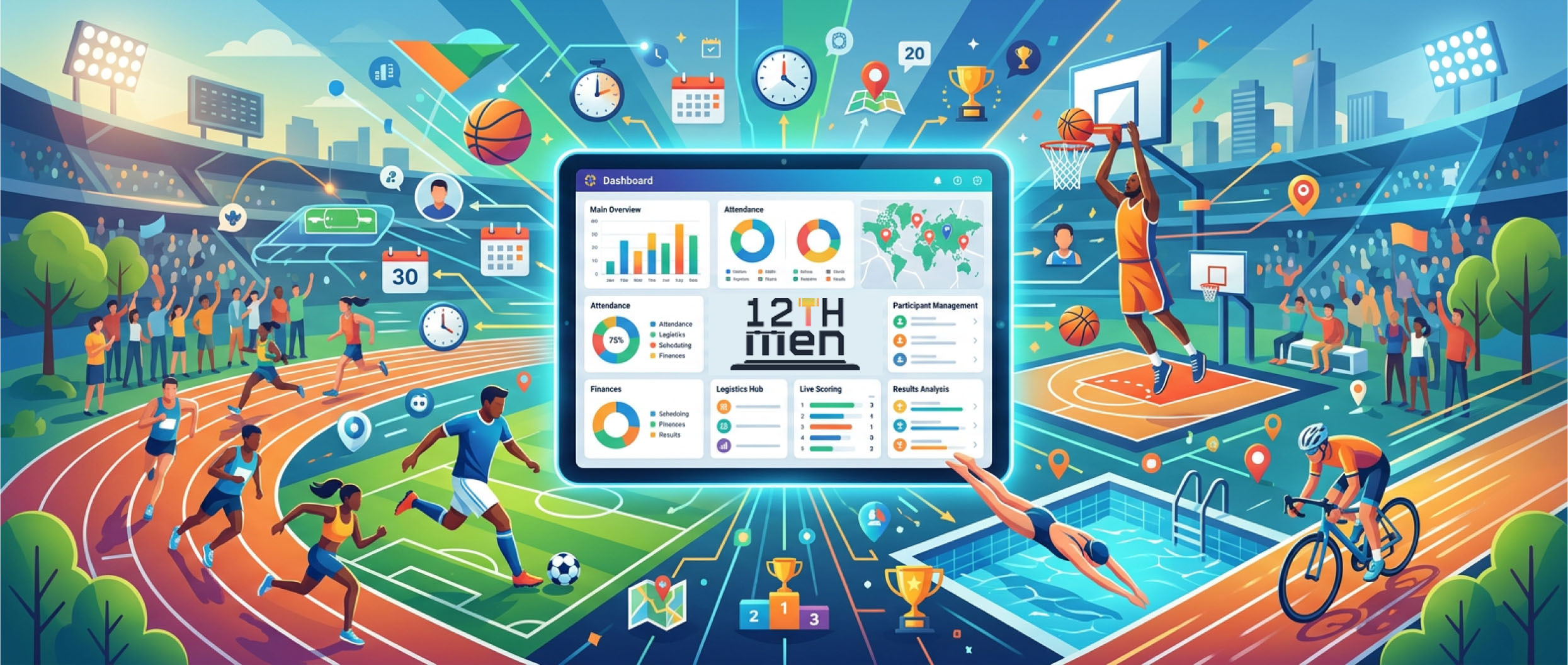 The 12th Men: One Dashboard for Sports Event Management