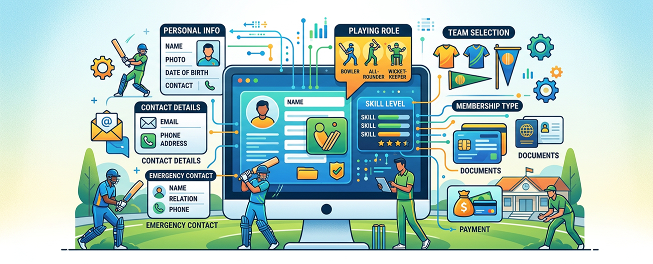 What Player Details Should a Cricket Registration System Collect?