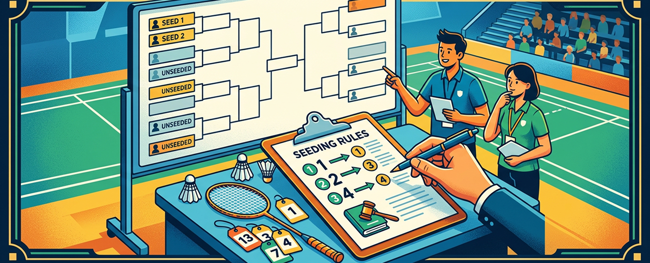 Badminton Tournament Bracket Generator: Easy Guide Set seeding rules before drawing opponents